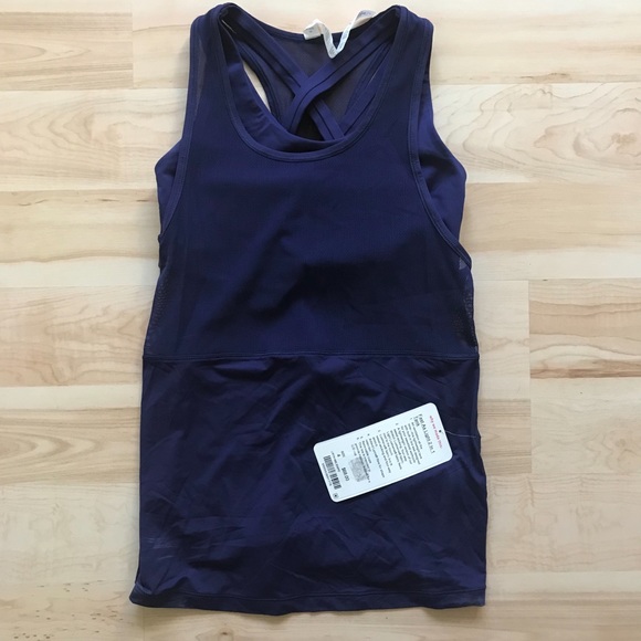Lululemon 2-in-1 tank top Sz 4 NWT - Picture 1 of 4